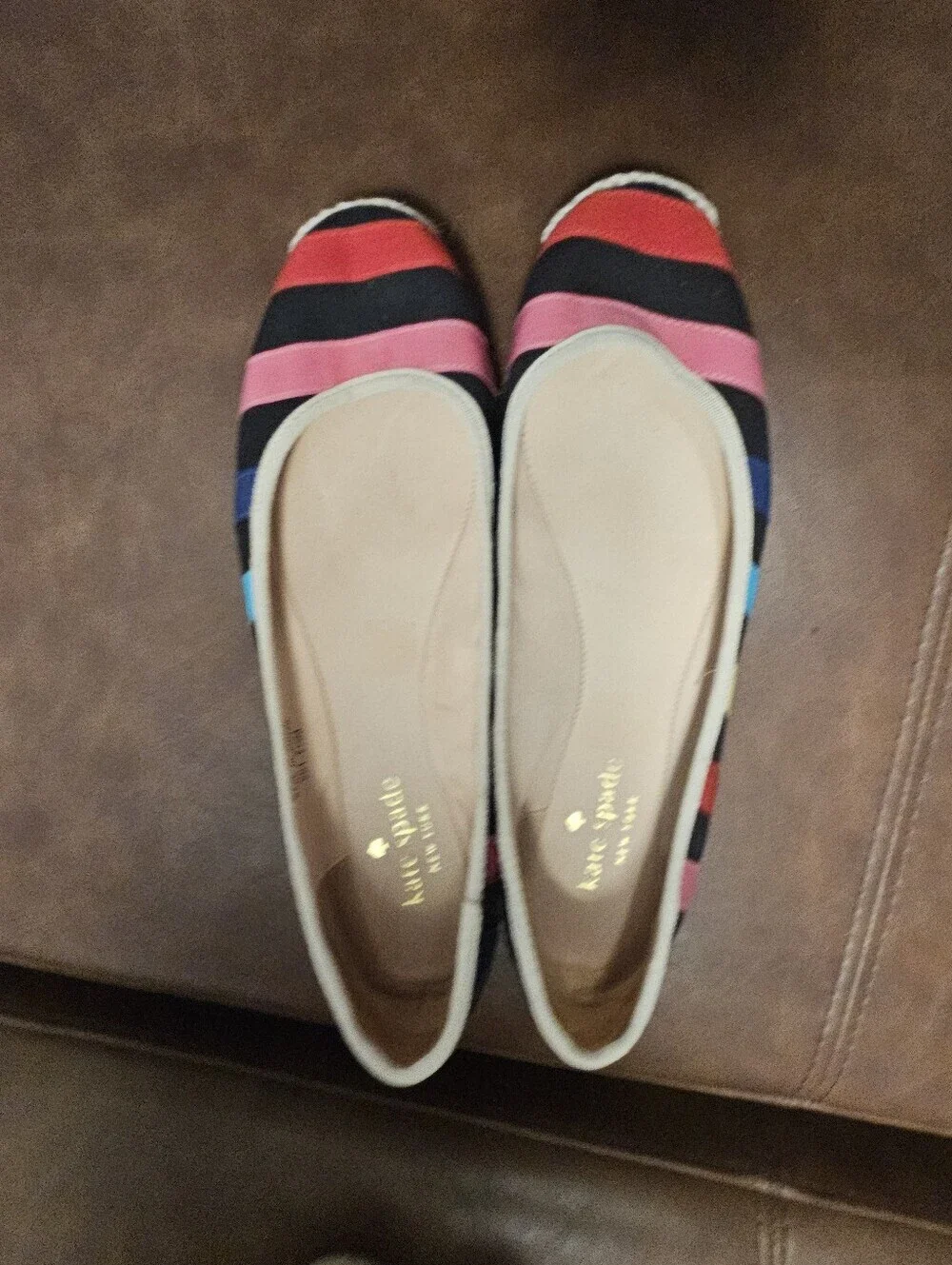 Kate Spade Multicolor Striped Canvas Espadrilles